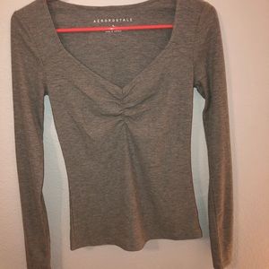 Long sleeve grey shirt